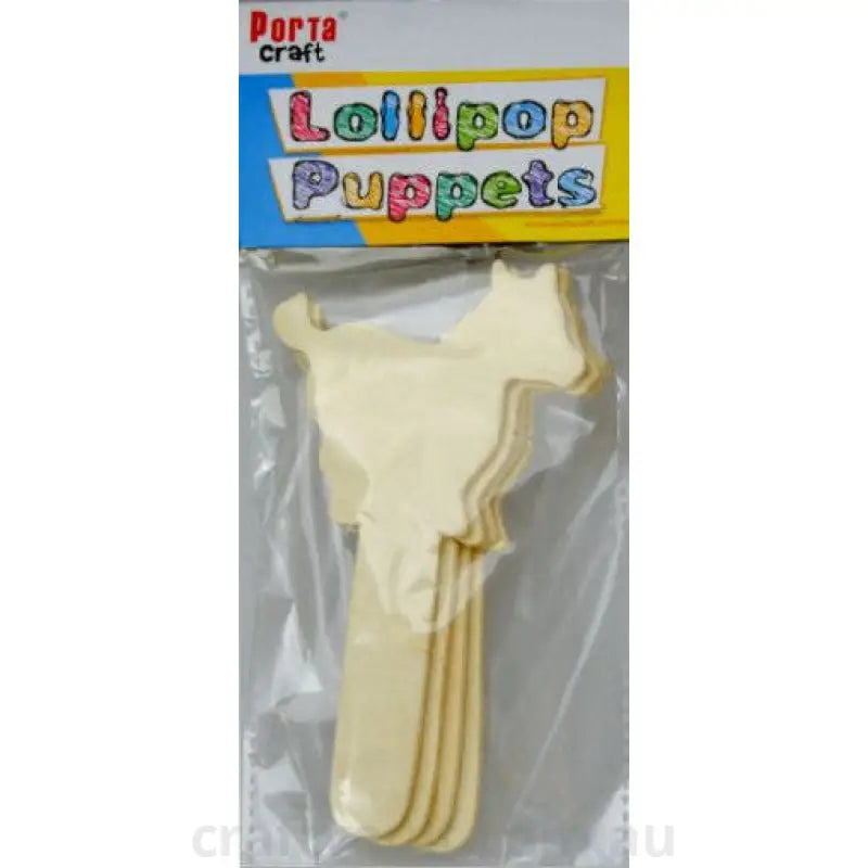 Lollipop Puppets Wooden Horses 4 Pack