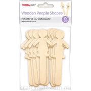 Lollipop Puppets Wooden People 12 Pack