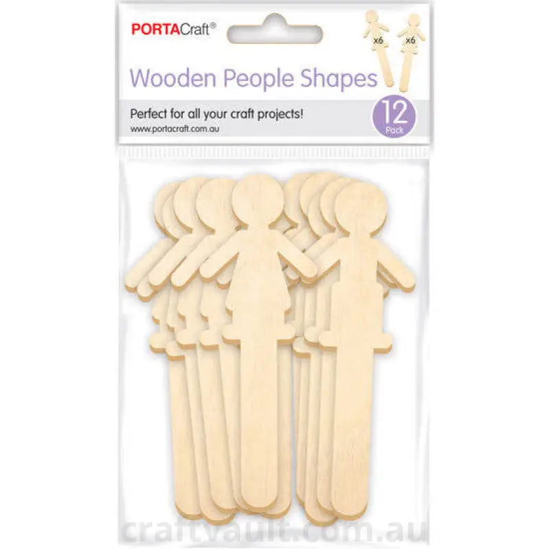 Lollipop Puppets Wooden People 12 Pack