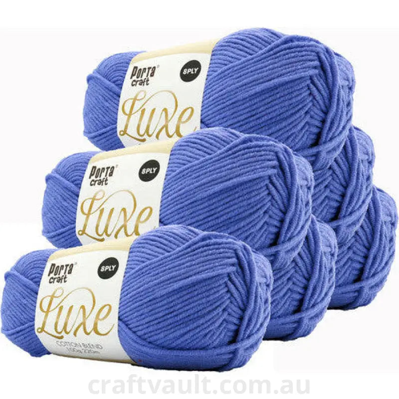 Luxe Cotton Blend Yarn 100g 220m 8ply Lilac