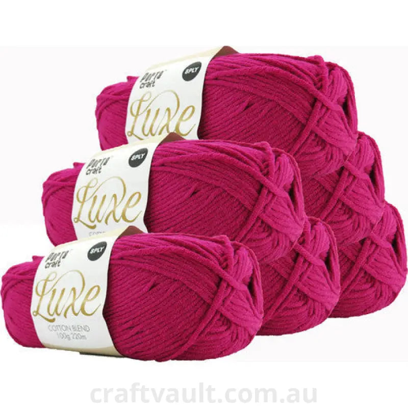 Luxe Cotton Blend Yarn 100g 220m 8ply Orchid