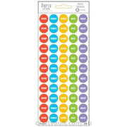 Merit Label Stickers Multi Colour Bubble Reward 4 Sheets