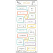 Merit Label Stickers Pastel Speech Bubble 4 Sheets