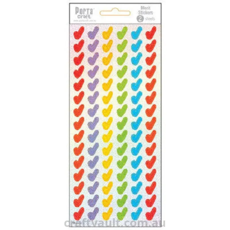 Merit Stickers Laser Holographic Ticks 2 Sheets
