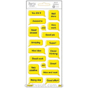 Merit Stickers Puffy Speech Bubble A 1 Sheet