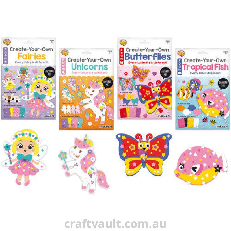 MYO Foam Craft Kit 4 Assorted