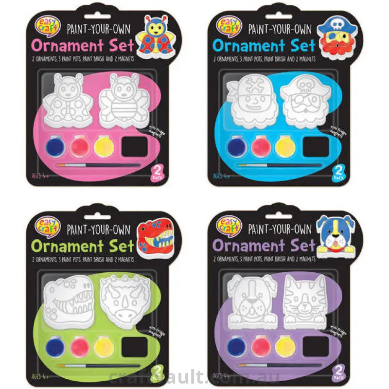 Ornament Painting Kit 2pk 4 Assorted