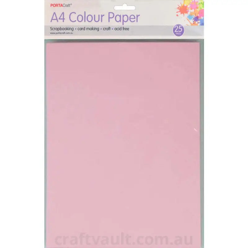 Paper A4 80gsm 25pk Ballerina Pink