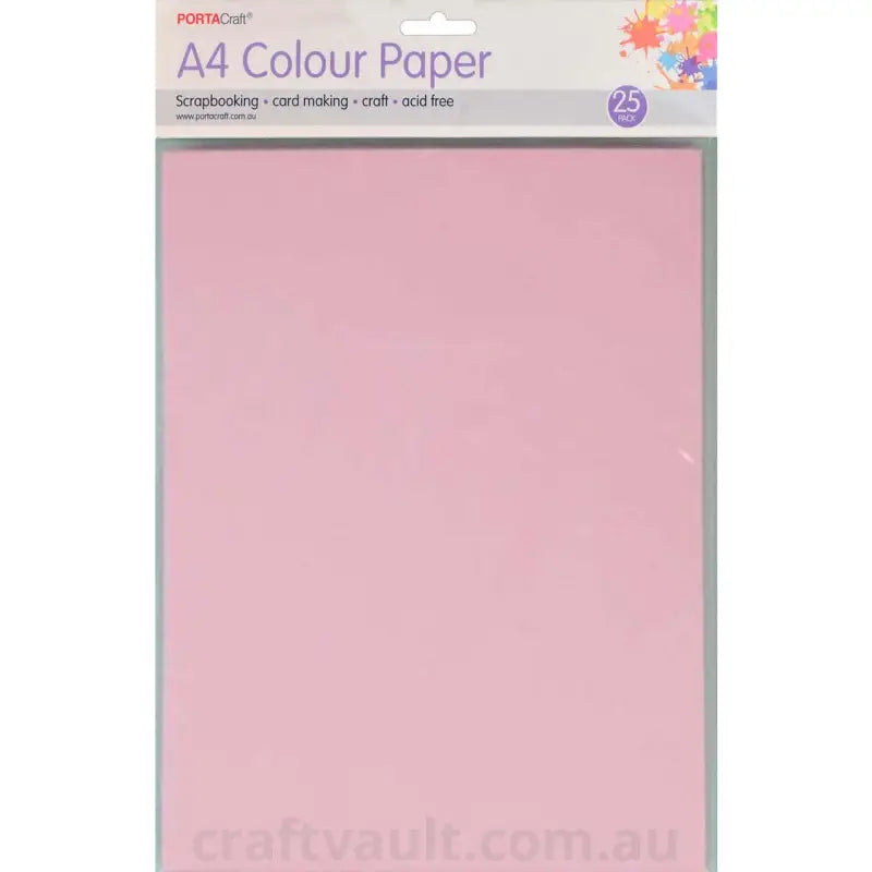 Paper A4 80gsm 25pk Ballerina Pink