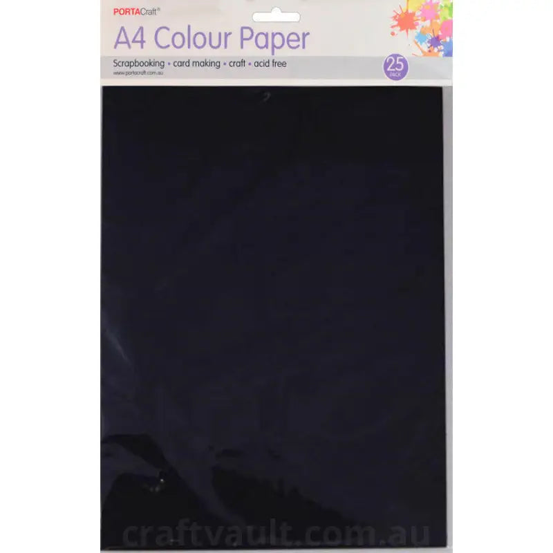 Paper A4 80gsm 25pk Black