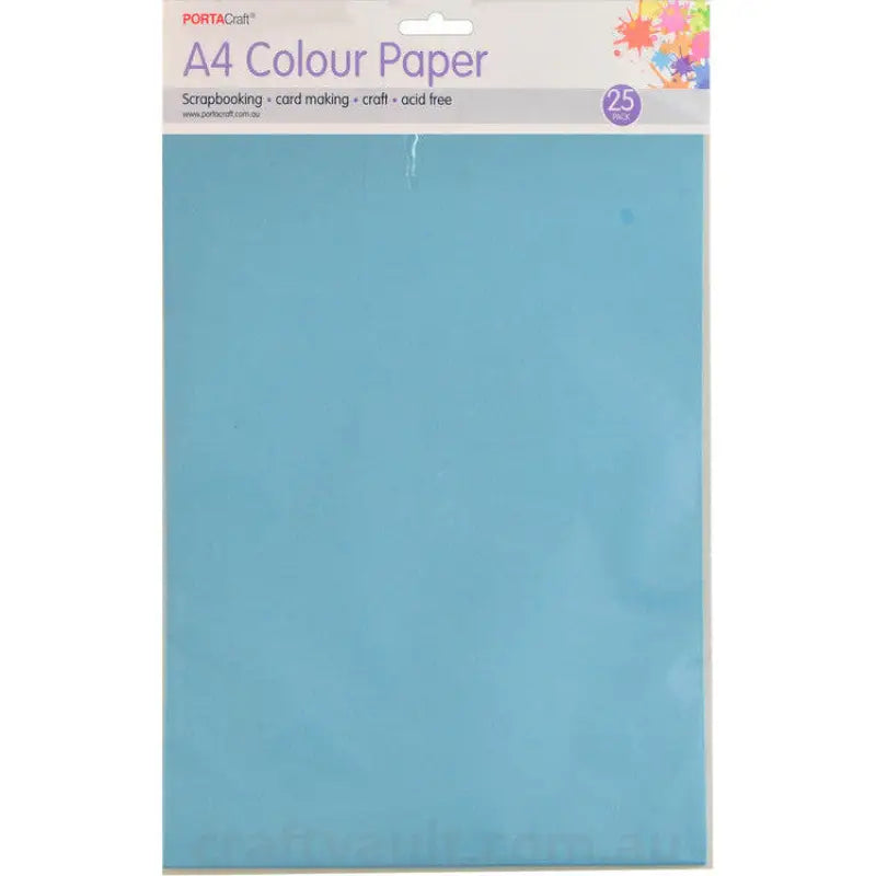 Paper A4 80gsm 25pk Carolina Blue