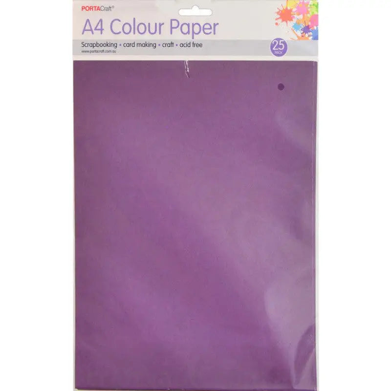 Paper A4 80gsm 25pk Dark Purple