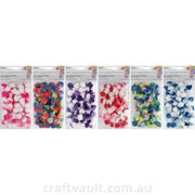 Pom Poms 25mm 50pk Multi Coloured 6 Asst