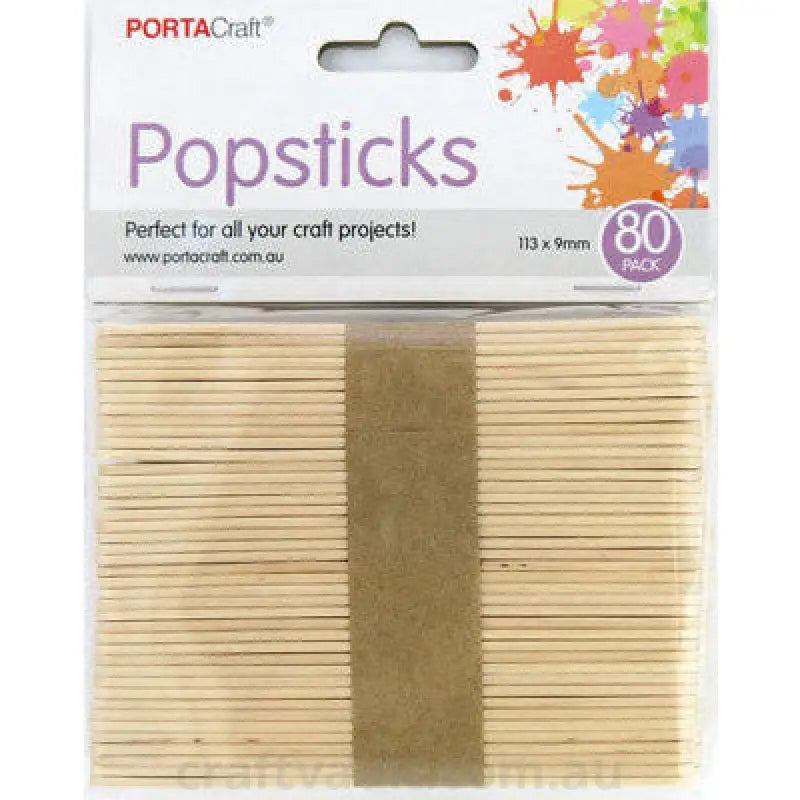 Popsticks 113x9mm Medium 80 pieces Natural