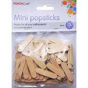 Popsticks 40mm Mini 150 pieces Natural