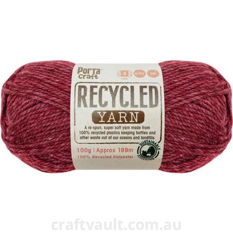 Recycled Yarn 100g 189m 8ply Cherry Melange