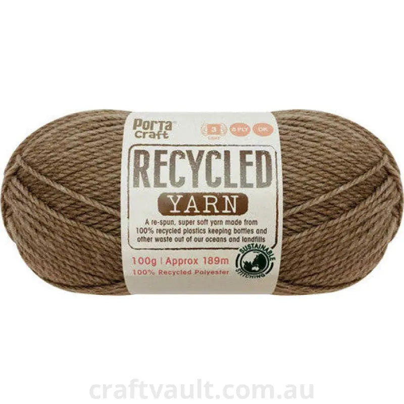 Recycled Yarn 100g 189m 8ply Cinnamon Melange