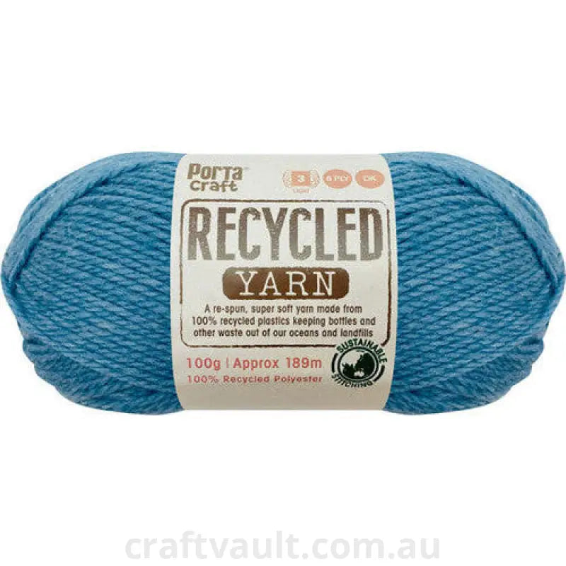 Recycled Yarn 100g 189m 8ply Cornflower Melange
