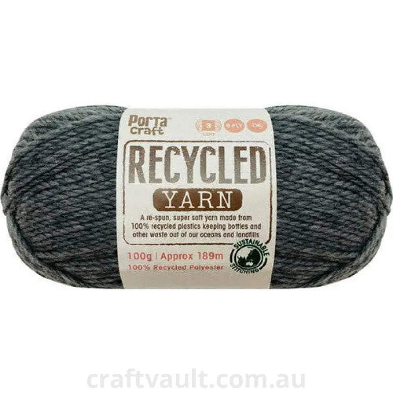Recycled Yarn 100g 189m 8ply Granite Melange