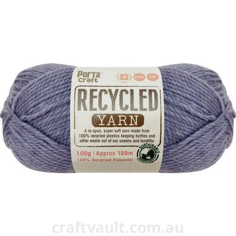 Recycled Yarn 100g 189m 8ply Lavender Melange