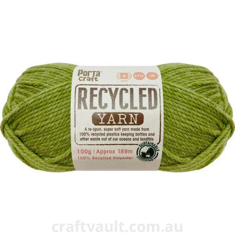 Recycled Yarn 100g 189m 8ply Matcha Melange