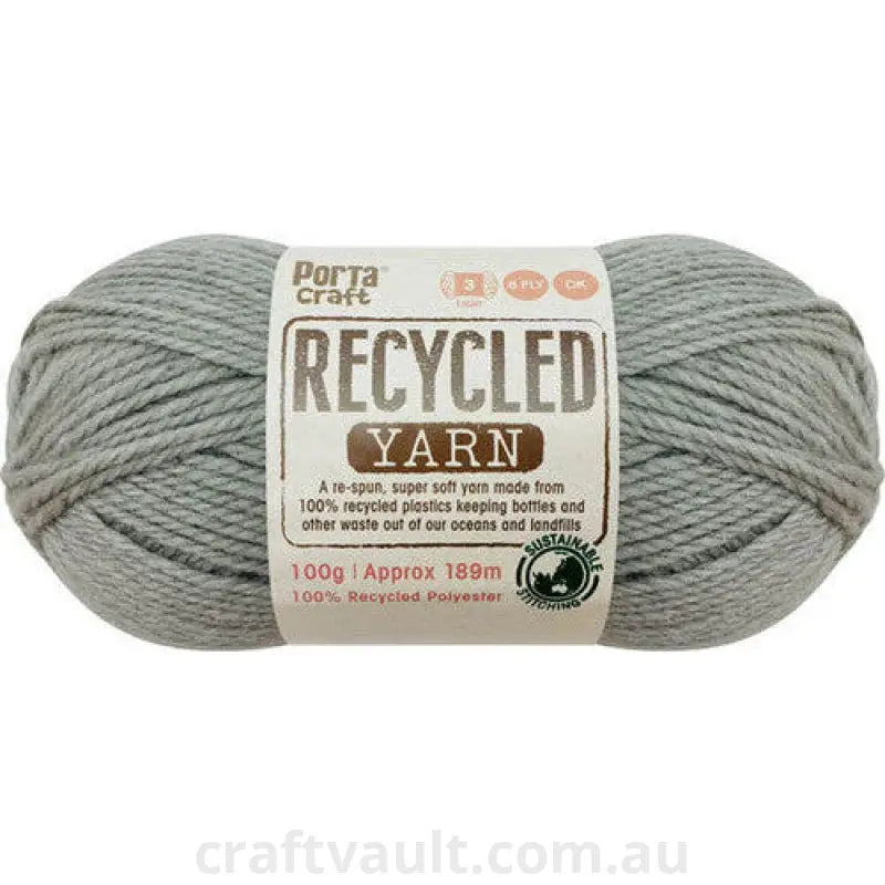 Recycled Yarn 100g 189m 8ply Stone Melange
