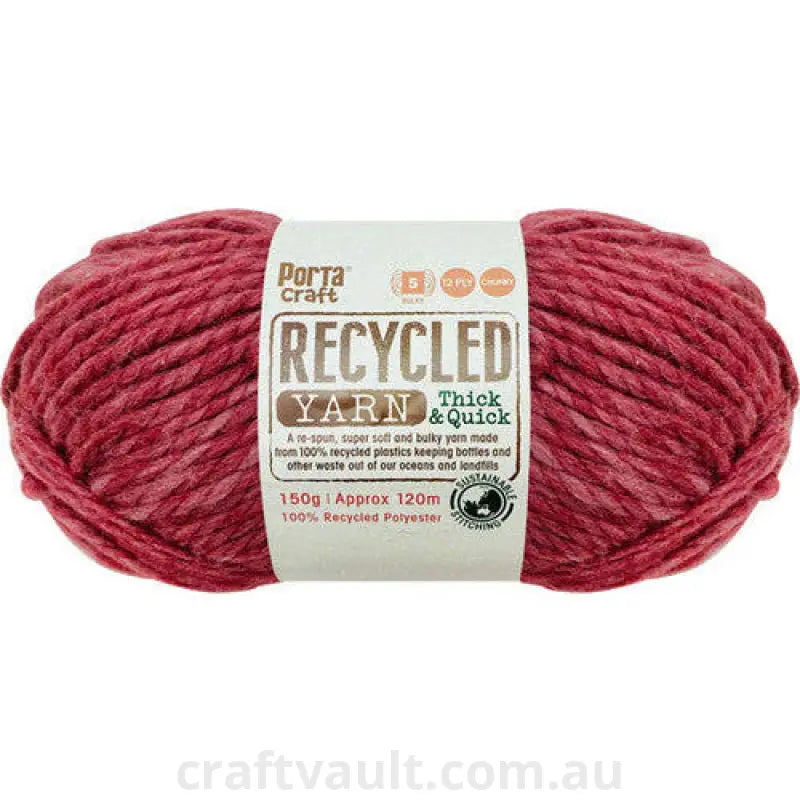 Recycled Yarn 150g 120m 12ply Cherry Melange