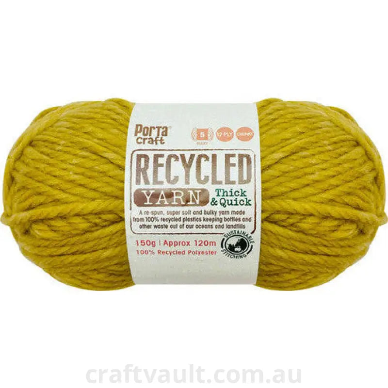Recycled Yarn 150g 120m 12ply Olive Melange