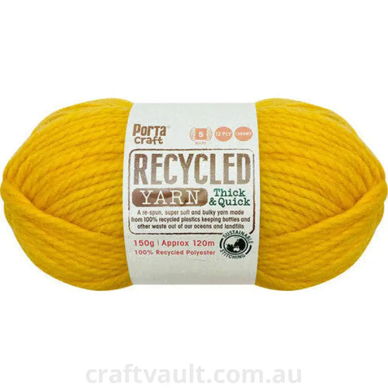 Recycled Yarn 150g 120m 12ply Sunshine
