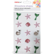 Rhinestone Decal Sea 15pk 1 Sheet