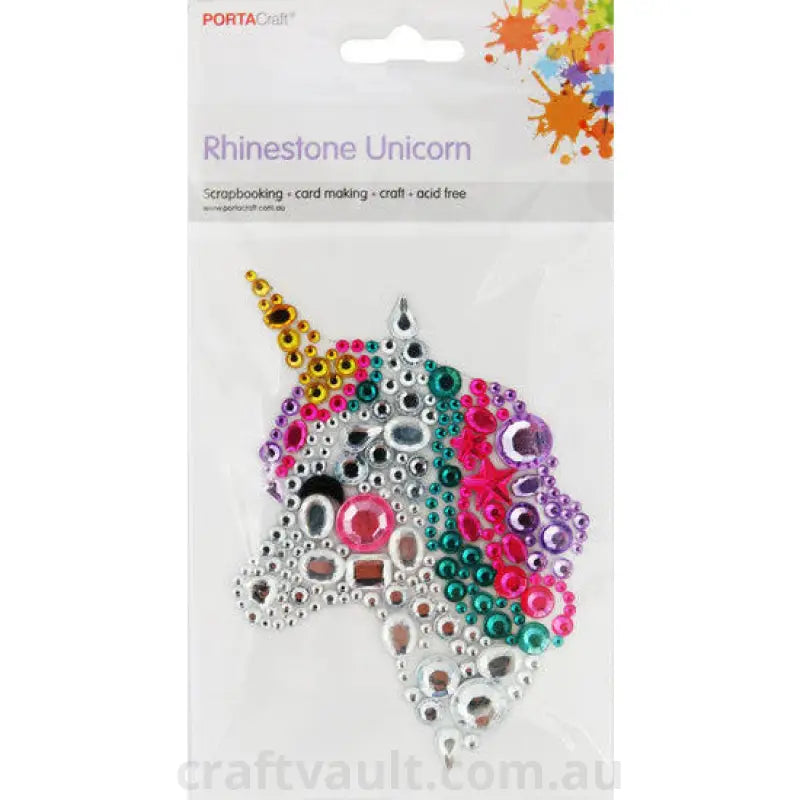 Rhinestone Decal Unicorn 1 Sheet