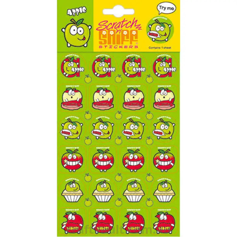 Scratch N Sniff Stickers - Apple Scented