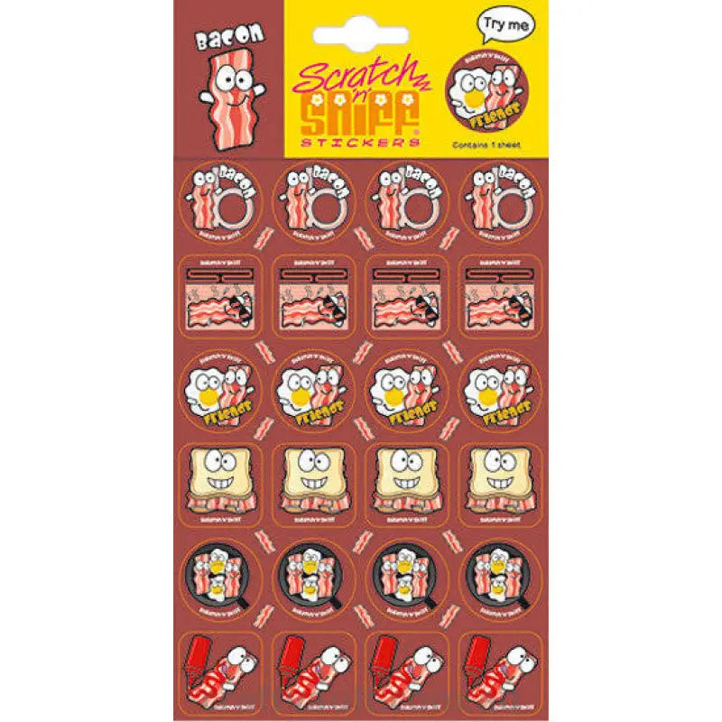 Scratch N Sniff Stickers - Bacon Scented