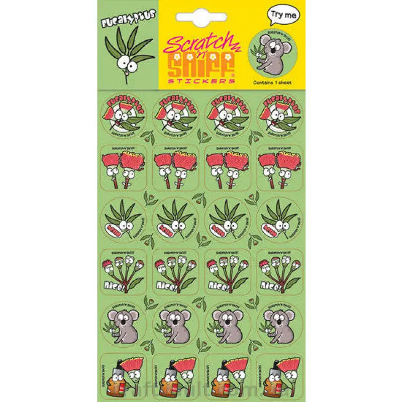 Scratch N Sniff Stickers - Eucalyptus Scented