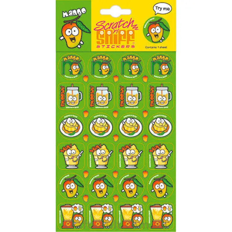 Scratch N Sniff Stickers - Mango Scented