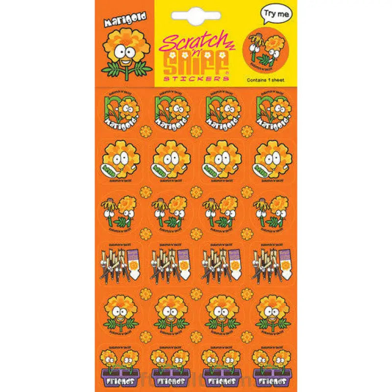 Scratch N Sniff Stickers - Marigold Scented