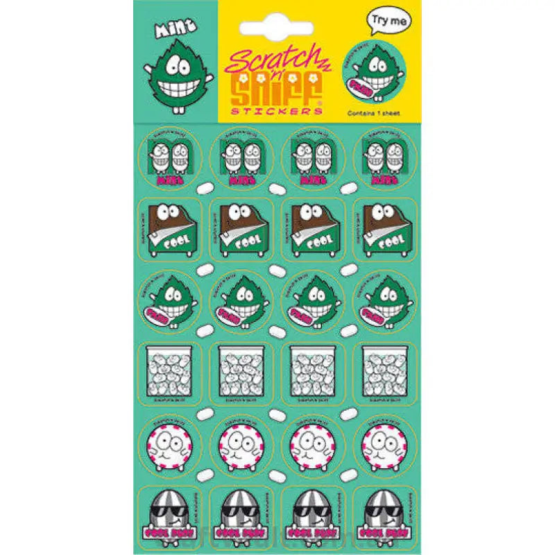 Scratch N Sniff Stickers - Mint Scented