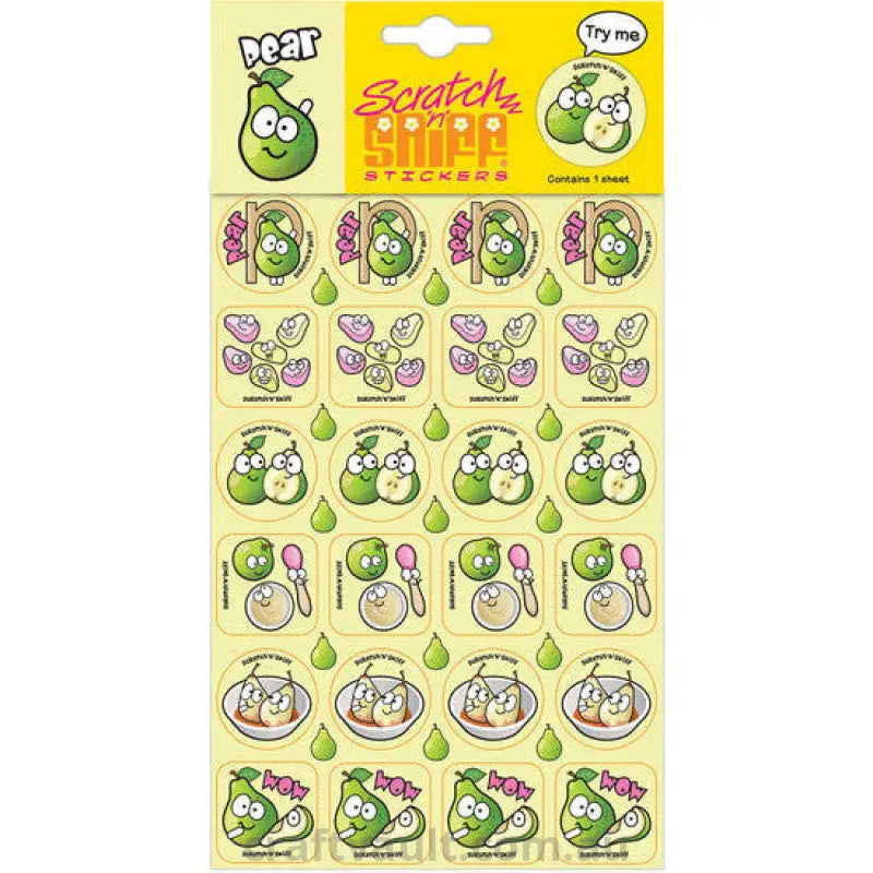 Scratch N Sniff Stickers - Pear Scented