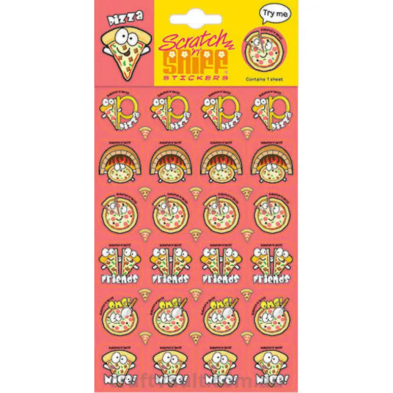 Scratch N Sniff Stickers - Pizza Scented