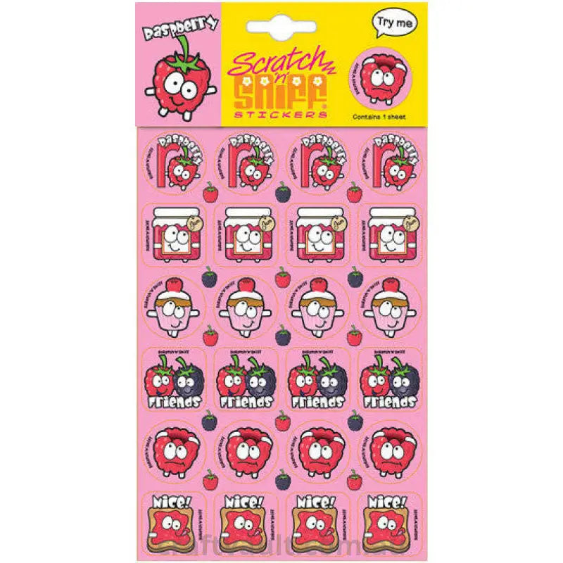 Scratch N Sniff Stickers - Raspberry Scented