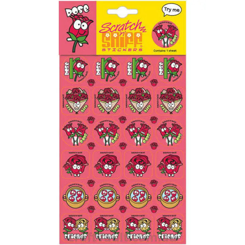 Scratch N Sniff Stickers - Rose Scented
