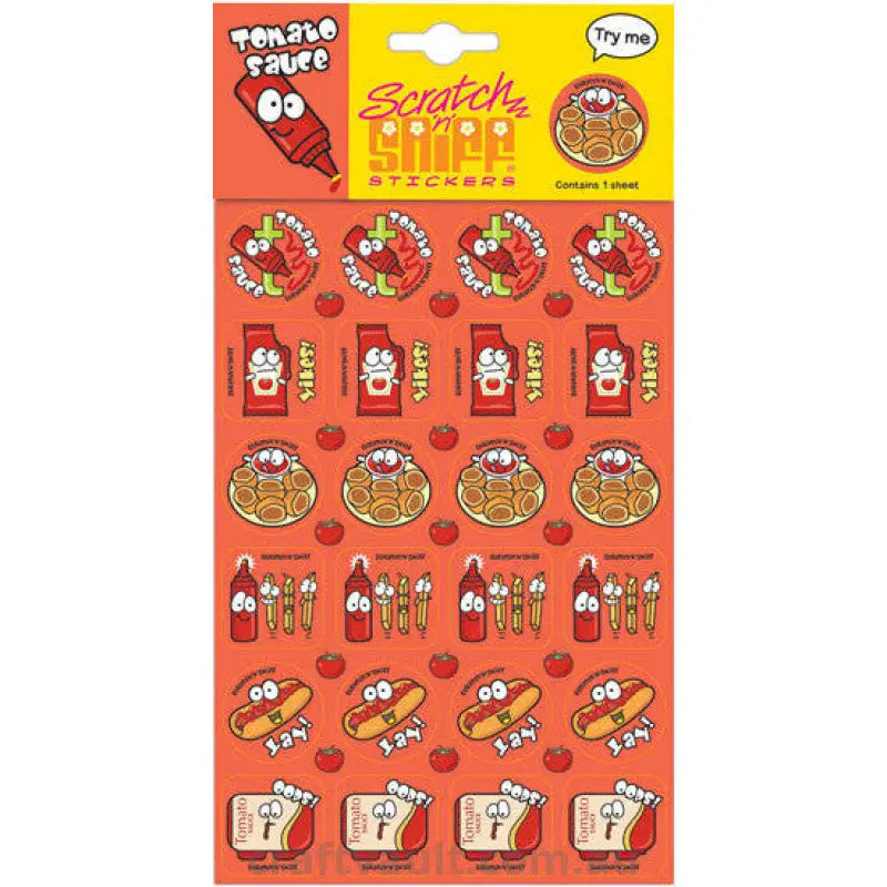 Scratch N Sniff Stickers - Tomato Sauce Scented