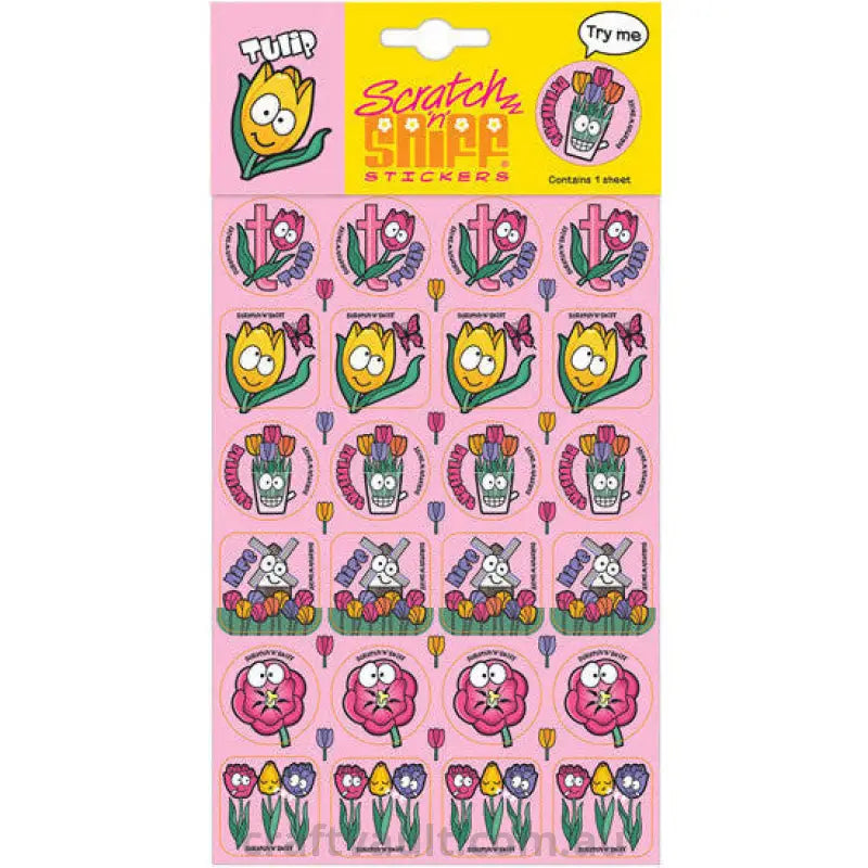 Scratch N Sniff Stickers - Tulip Scented