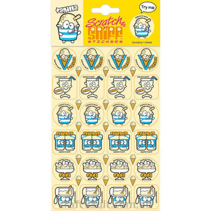 Scratch N Sniff Stickers - Vanilla Scented