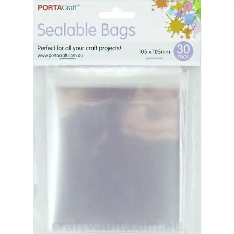 Sealable Bags 105x105mm 30pk