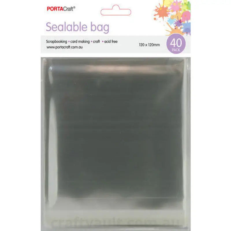 Sealable Bags 120x120mm 40pk