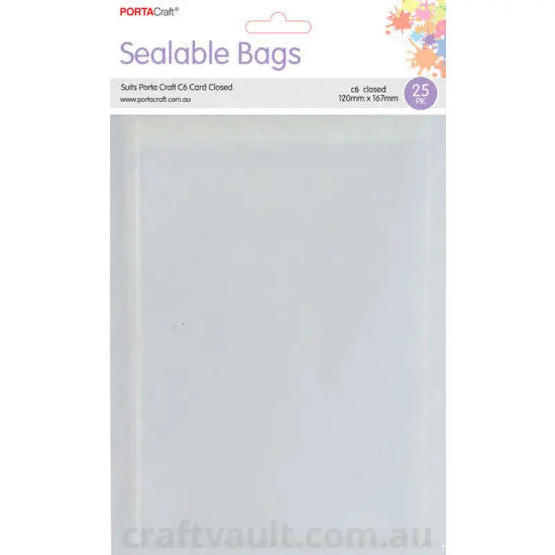 Sealable Bags 120x167mm 25pk Closed