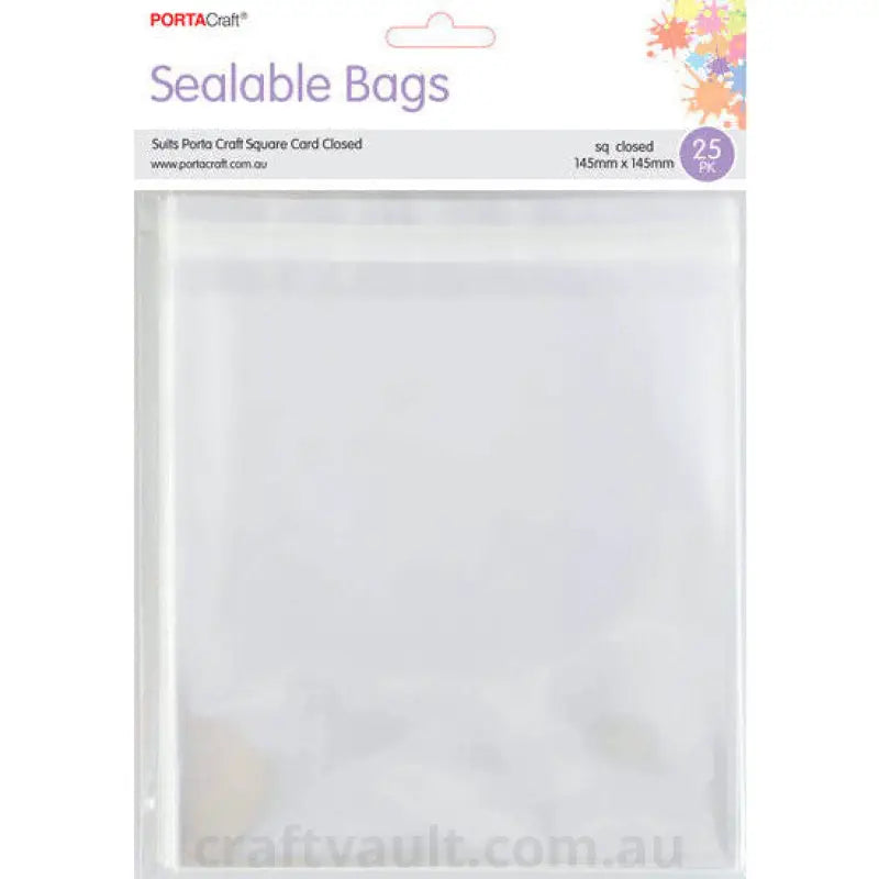 Sealable Bags 145x145mm 25pk Closed