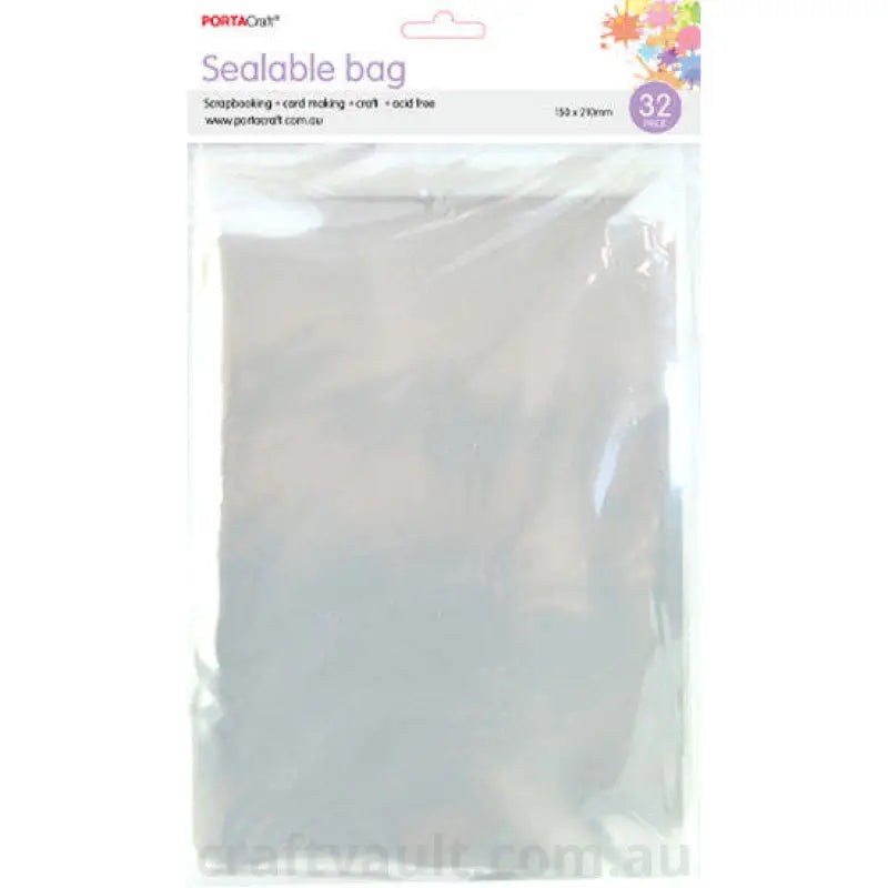 Sealable Bags 150x210mm 32pk