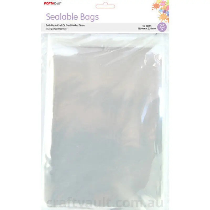 Sealable Bags 165x225mm 25pk Open